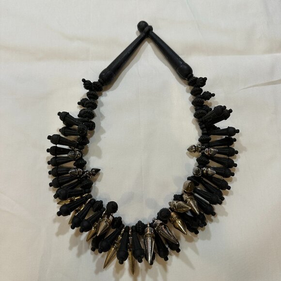 EK Thongprasert Black Silver Necklace - Picture 1 of 7